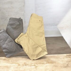 Tommy Hilfiger Men’s Casual Chino Pants - Gray & Khaki